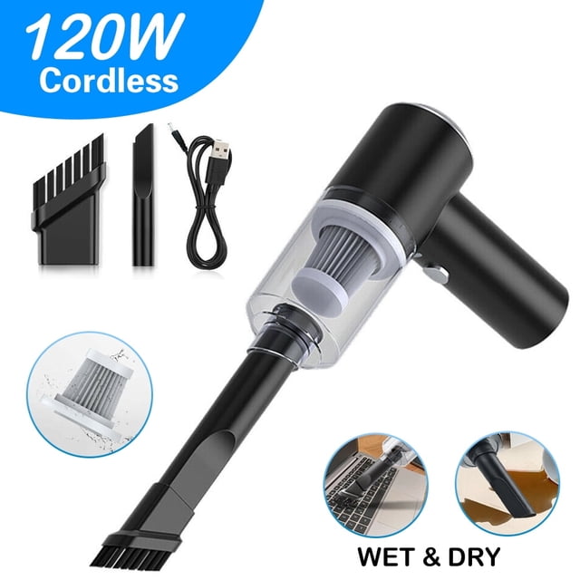 Janrevotw Handheld Vacuum Cleaner Cordless Rechargeable, Portable Handheld Vacuum Cleaner Wet And Dry, Suction Powerful Lightweight Mini Handheld Car Vacuum Cleaner For Pet Hair Home