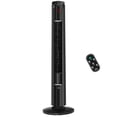 thumbnail image 1 of HOMCOM Freestanding Tower Fan Cooling for Home Bedroom with 3 Speed, 12h Timer, Oscillating, Tilt, LED Panel, Remote Controller, Black, 1 of 10
