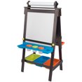 thumbnail image 1 of KidKraft Chevalet Artistique Tableau Noir et Tableau Blanc pour Enfants avec Rouleau de Papier, Espresso, 1 of 8