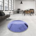 thumbnail image 4 of Ahgly Company Tapis d'Intérieur Lavable en Machine Rectangle Transitionnel Jeans Bleu, 2 Pieds x 3 Pieds, 4 of 7