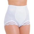 thumbnail image 1 of Women's Rago 919 Light Shaping V Leg Brief Panty with Lace (White 3X), 1 of 4