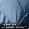 thumbnail image 4 of Bare Home Pillow Sham Set - Premium 1800 Collection - Double Brushed - Queen, Coronet Blue, 4 of 7