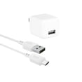 thumbnail image 1 of onn. 2.4 Amp USB Wall Charging Kit with 3 FT. USB to USB-C Cable, 1 of 8