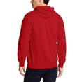 thumbnail image 2 of Hanes ComfortBlend EcoSmart Men`s Full Zip Hoodie, 2XL, Deep Red, 2 of 4