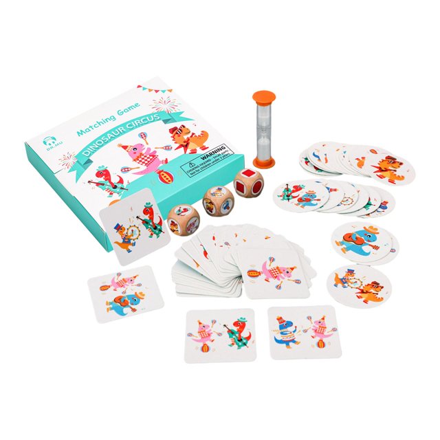 Esquirla Jeu de Correspondance de Motifs de Dinosaures Éveil Éducatif Jeu de Société Logique pour Enfants
