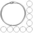 thumbnail image 1 of 20Pcs Metal Binder Rings Multi-function Key Rings Metal Notepad Rings Loose Leaf Binder Rings, 1 of 8