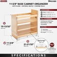 thumbnail image 2 of Rev-A-Shelf 11" Door/ Drawer Base Cabinet Organizer Soft-close, 448-BDDSC-11C, 2 of 10