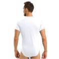 thumbnail image 4 of XZNGL Mens Short Pajamas Mens Short Sleeve Round Neck Connected Button Breathable Home Pajamas, 4 of 9