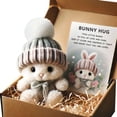 thumbnail image 1 of C Mini Bunny Easter Gift Box With Soft Plush Fabric, Cute Rabbit Design And Sturdy Construction For Holiday Treats, Kids Presents And Party Favors, 1 of 3