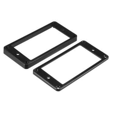 Unique Bargains Humbucker Pickup Ring Pickup Mounting Frame Flat Bottom 35 for Neck and 79 for Bridge Pickup Black 1Set