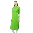 thumbnail image 2 of Phagun Kurti à Col Mandarin pour Femmes Tunique Ethnique Indienne Haut Kurta en Rayonne pour Dames, 2 of 7