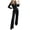 Black, variant on Bigersell Women Casual Jumpsuits Jumpsuit Jumpsuits For Women Sleeveless Pocket Solid Color Loose Straight Pants Fashion Romper Pants Ladies' Denim Jumpsuits