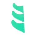 thumbnail image 4 of PVC Surfboard Fins, 3pcs Waterproof Sturdy Thruster Fins Environmental Friendly  for Stand Up Paddle Green, 4 of 7