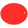 thumbnail image 1 of Peahefy Tapis en Silicone, Coussin Isolant, Tapis de Forme Ronde de Qualité Alimentaire, Napperon en Silicone Épaissi, Coussin Isolant, Tapis pour Four à Micro-Ondes, 1 of 8