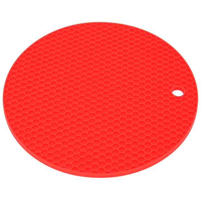 Peahefy Tapis en Silicone, Coussin Isolant, Tapis de Forme Ronde de Qualité Alimentaire, Napperon en Silicone Épaissi, Coussin Isolant, Tapis pour Four à Micro-Ondes