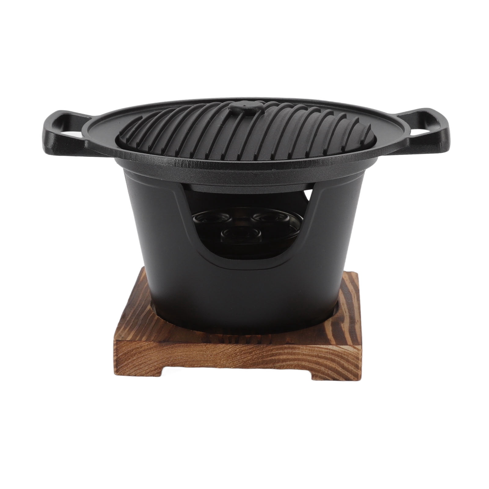 Mini Barbecue Grill, Portable Size Wooden Frame Hibachi Grill  for BBQ