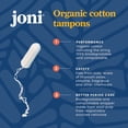 thumbnail image 3 of joni Organic Cotton Super Tampons, 32ct, 3 of 7
