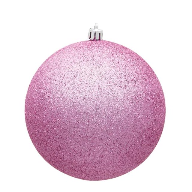 Vickerman N592579DG Boule d'Ornement de Noël 10 Po. Paillettes Roses