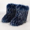 thumbnail image 1 of LSLJS Bottes d'Hiver pour Femmes en Fausse Fourrure Bout Rond Chaudes Duveteuses Peluche Bottes de Neige Imitation Plus Cachemire Chaussures de Neige, 1 of 7