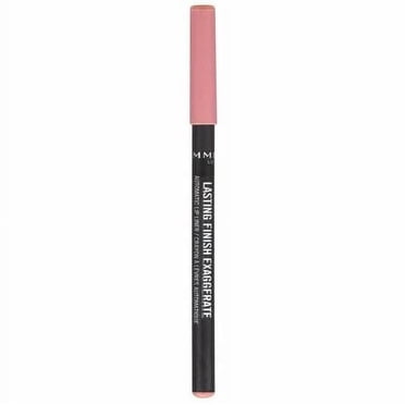 Rimmel Crayon à lèvres automatique Lasting Finish Exaggerate, crémeux, mélange de cire, silicone volatil et vitamines (E,C), 100% sans cruauté