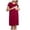 Wine, variant on Bwiyojiz Sizes S-XXL Summer Maternity Clothes Pregnant Women Delivery Short Sleeved Open Breastfeeding Women's Skirts Round Neck Dresses for