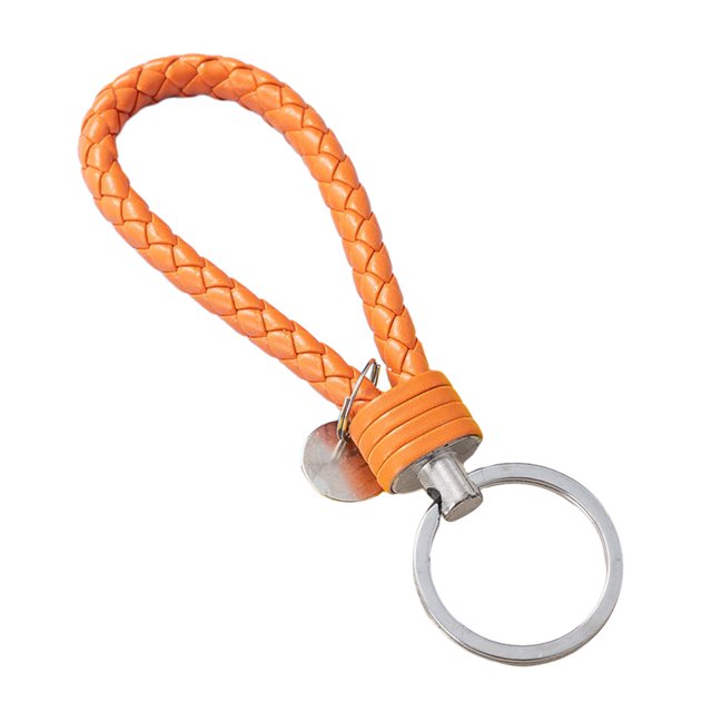 lionlar Father's Day Gift Dad Gifts from Son Daughter Simple PU Key Rings Car Keychain orange