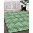 thumbnail image 3 of Ahgly Tapis Rond Lavable en Machine Intérieur Transitionnel Vert, 7 Pieds Rond, 3 of 7