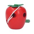 thumbnail image 1 of Wooden Threading Toy, Eat  Safe Learning Educational Toys For Kids Toddlers Boys Girls, 1 of 8