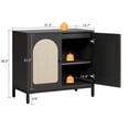 thumbnail image 1 of EDTara Buffet avec Rangement, Buffet Bahut en Rotin, avec Tablette Réglable pour Salon, Couloir, Salle à Manger, Cuisine, 1 of 7