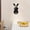 Black, variant on 3D Acrylic Wall Decals Frameless Full Length Mirror Easter Gym Length Mirror For Wall Bathroom Bedroom Door Tiles