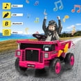 thumbnail image 4 of BeesClover 12V Kids Ride on Dump Truck with Remote Control, Electric Dump Bed & Shovel, Toddler Construction Vehicle Ride on Toy with Spring Suspension, Music, and LED Lights, 4 of 6