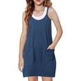 thumbnail image 1 of Posijego Girls Sleeveless Jumpsuit Adjustable Spaghetti Strap Rompers Short Overalls One-Pieces with Pockets, 1 of 7