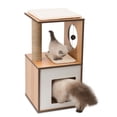 thumbnail image 2 of Catit Vesper Box Cat Furniture, Walnut, Small, 2 of 8
