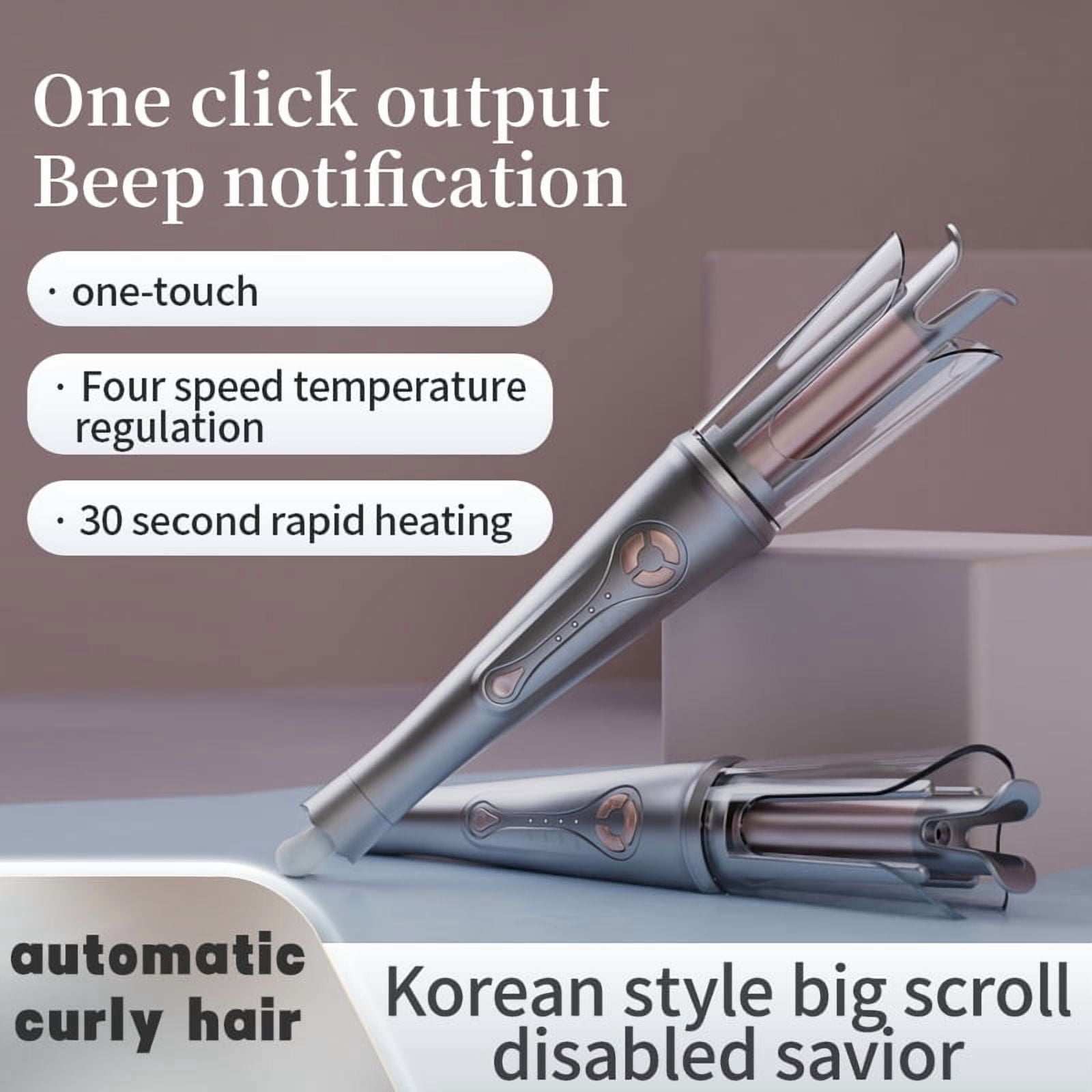 Automatic Hair Curler with 4 Temperature Settings, Professional Auto-Rotating Curling Iron with Smart Anti-Tangle Design & Timer, for Fast, Effortless Salon-Quality Waves at Home