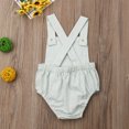 thumbnail image 4 of EYIIYE Baby Cotton Romper Sleeveless Sling Solid Color Jumpsuit, 4 of 6