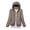 Khaki, variant on Meichang Womens Light Puffer Jacket with Hood Plus Size Down Coat Portable Zip Up Quilted Jackets Dolman Long Sleeve Outerwear