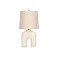 thumbnail image 4 of Monarch Specialties  Luminaire, 25"h, Lampe De Table, Résine Crémeuse, Tons Beige., Moderne, 4 of 6