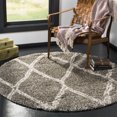 thumbnail image 1 of SAFAVIEH Hudson Adella Tapis Géométrique Diamants Shag, 1 of 4