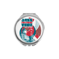 thumbnail image 1 of Miroir Compact Rond Portable de Poche Motif Musique Jazz Festival, 1 of 3