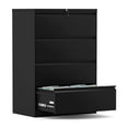 thumbnail image 1 of AOBABO Locking 4 Drawer Metal Filing Cabinet, Fully Assembled, Black, 1 of 6