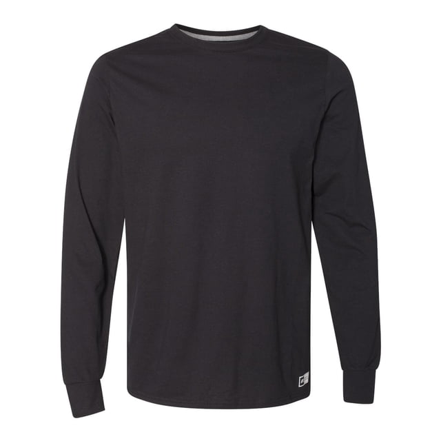 Russell Athletic T-Shirt de Performance Essentiel 60/40 à Manches Longues, m, Noir
