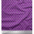 thumbnail image 1 of Soimoi Poly Georgette Fabric Damask & Floral Block Print Fabric by The Yard 52 Inch Wide, 1 of 2
