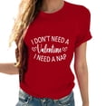 thumbnail image 4 of Penkiiy T-Shirts de la Saint-Valentin pour Femmes, Jolis T-Shirts Graphiques à Imprimé Cœur, Haut Décontracté à Manches Courtes 2TG Rouge, 4 of 7