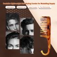 thumbnail image 1 of Styling Hair Comb Portable Modelling Supply Salon Accessory Barbershop Tools Hairdressing Instrument Creative Barber's Trimmer Curved Handle, 1 of 5