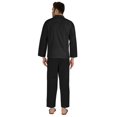 thumbnail image 4 of Inkmeso Ensemble de Pyjama Classique Uni en Coton, Pyjama Boutonné pour Hommes, 2 Pcs, Tenue de Nuit, 4 of 7