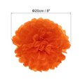 thumbnail image 2 of Uxcell 8" Tissue Pom Poms Paper Flowers Ball Wedding Party Decoration, Orange Red 5 Pack, 2 of 6