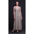 thumbnail image 2 of Bimba Robe Longue d'Été Sans Manches à Imprimé Teinture sur Nœuds Décontractée de Plage à Fleurs pour Femme - Petit, 2 of 6