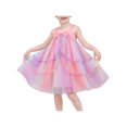 thumbnail image 1 of Robe Fille Multicolore Princesse Tulle Arc-en-Ciel Robe d'Été Vacances 12 Ans, 1 of 1