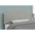 thumbnail image 3 of Monarch Specialties Bed, Headboard Only, Full Size, Bedroom, Upholstered, Linen Look, Grey, Transitional, 3 of 4
