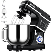 QinaQin 7.5 Quart Stand Mixer, 660W Tilt-Head Electric Kitchen Mixer with 10 Speeds and Splash Guard